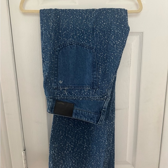 Rag & Bone Logan Mid Tweed Mid-Rise Wide Leg Jean - Picture 4 of 7